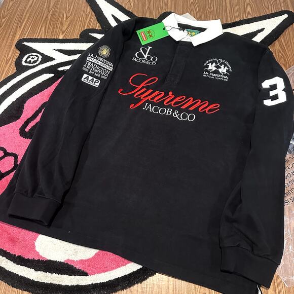 Supreme Other - Supreme La Martina Rugby Black Jacob Co – Medium – Brand New in Bag